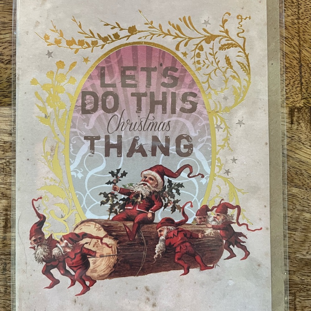 Papaya Recycled Paper Greeting Card Christmas